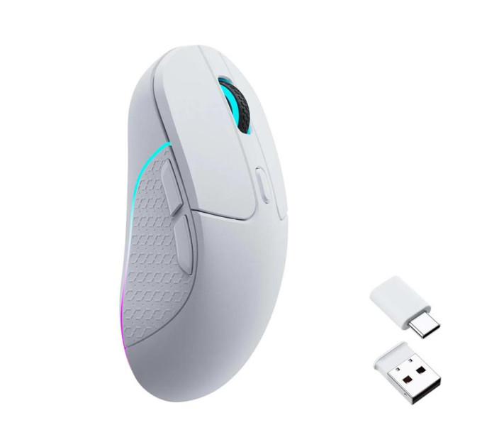 Keychron Мишка Keychron M3 Wireless/Bluetooth/USB White (M3-A3)