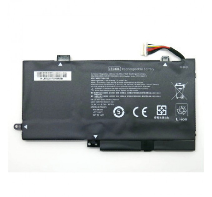 HP Акумулятор до ноутбука HP Envy x360 13-S LE03XL, 48Wh (4212mAh), 3cell, 11.4V, Li-ion (A47854)