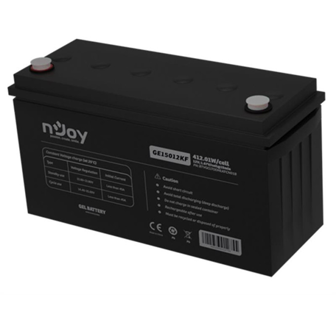 nJoy Акумуляторна батарея Njoy GE15012KF 12V 150AH (BTVGCLTODHLKFCN01B) GEL