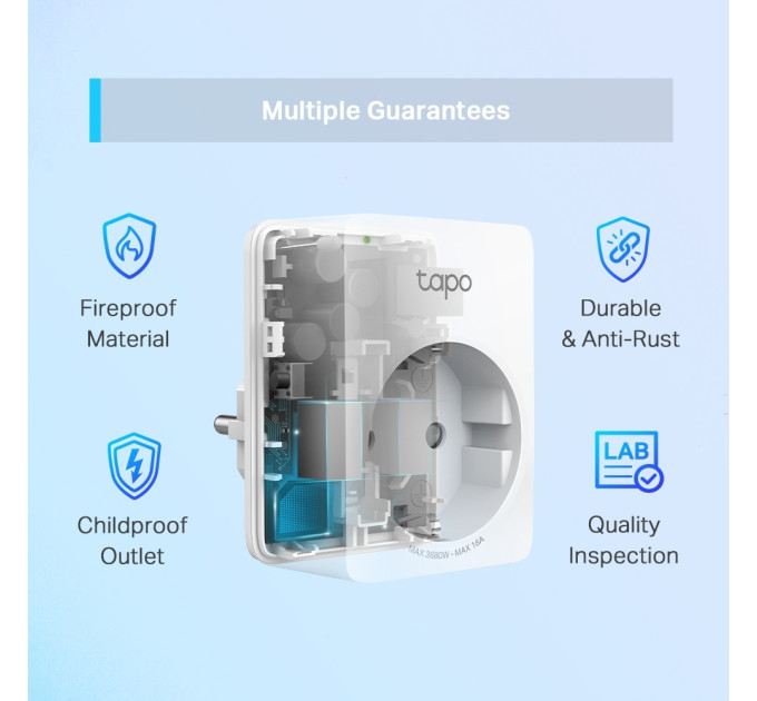 TP-Link Інтелектуальна розетка TP-Link Tapo P100-1-pack