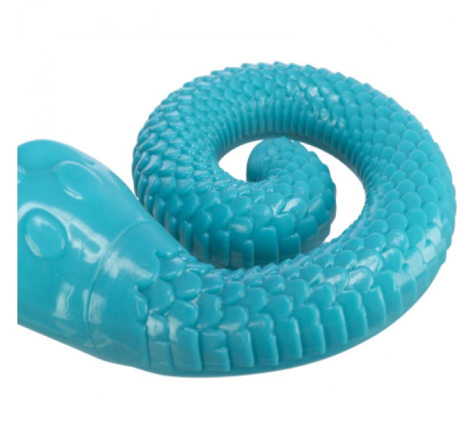 Іграшка для собак Trixie Змія для ласощів Термопластична гума Зелена 18 см (4011905349503)