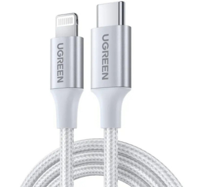 Ugreen Дата кабель USB-C to Lightning 1.0m 3A 60W US304 white UGREEN (70523)