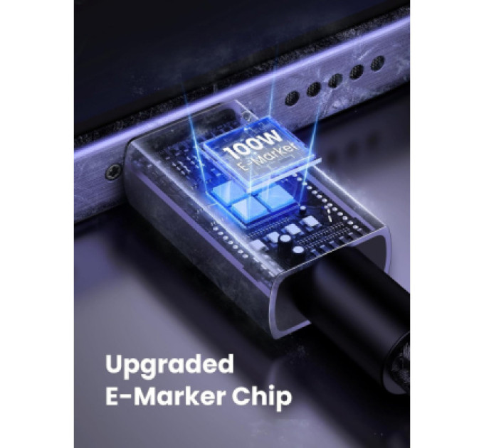 Ugreen Дата кабель USB-C to USB-C 3.0m 100W L512 gray UGREEN (45065)