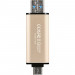 USB флеш накопичувач Transcend 256GB JetFlash 930 Gold-Black USB 3.2/Type-C (TS256GJF930C)