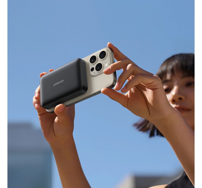 Універсальна мобільна батарея Joyroom Magnetic Wireless JR-W020 10000mAh 20W Black (6941237118455)