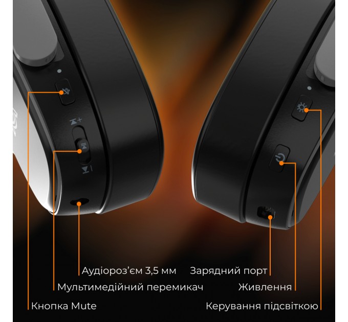 Bluetooth-гарнітура Ajazz AHM09 MAX 3-Mode Black (AHM09-MAX-BGY)