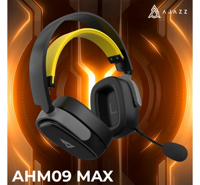Bluetooth-гарнітура Ajazz AHM09 MAX 3-Mode Black (AHM09-MAX-BGY)