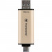 USB флеш накопичувач Transcend 256GB JetFlash 930 Gold-Black USB 3.2/Type-C (TS256GJF930C)