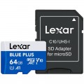 Карта пам’яті MICRO SDXC 64GB UHS-I W/A LMSBLPL064G-BNANG LEXAR