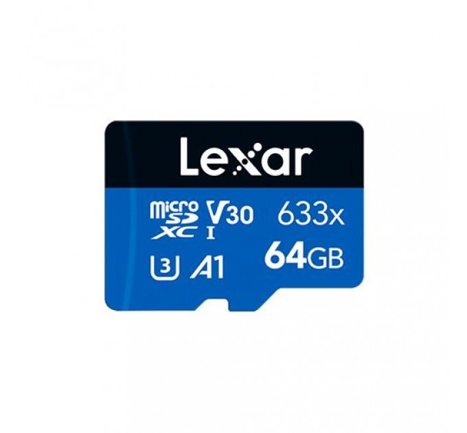 Карта пам’яті MICRO SDXC 64GB UHS-I W/A LMSBLPL064G-BNANG LEXAR