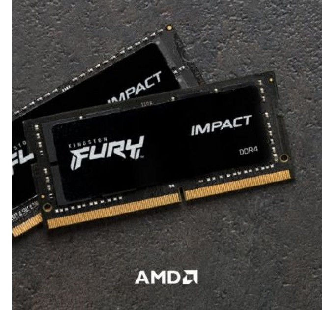 Модуль пам'яті для ноутбука SoDIMM DDR4 32GB (2x16GB) 2666 MHz FURY Impact Kingston Fury (ex.HyperX) (KF426S16IBK2/32)