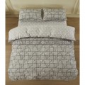 Постільна білизна Ardesto Gloria сатин веселі геометрія, сірий євро 200х220 (ART2022PG)