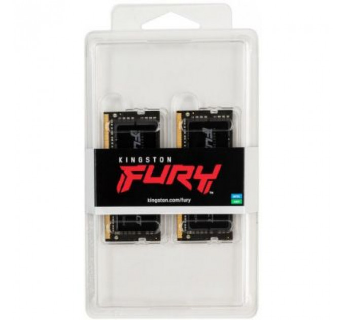 Модуль пам'яті для ноутбука SoDIMM DDR4 32GB (2x16GB) 2666 MHz FURY Impact Kingston Fury (ex.HyperX) (KF426S16IBK2/32)