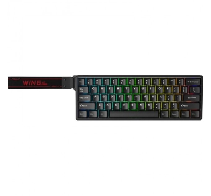 Клавіатура Aula WIN60 HE Magnetic Switch RGB USB UA Black (6978080504029)