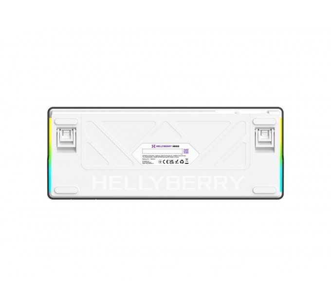 Клавіатура Hator Hellyberry HK60 Mechanical Linear RGB USB UA Black/White (HK60)