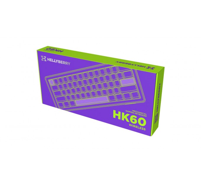 Клавіатура Hator Hellyberry HK60 Mechanical Linear RGB Wireless/Bluetooth/USB UA Black/White (HK60_wireless)