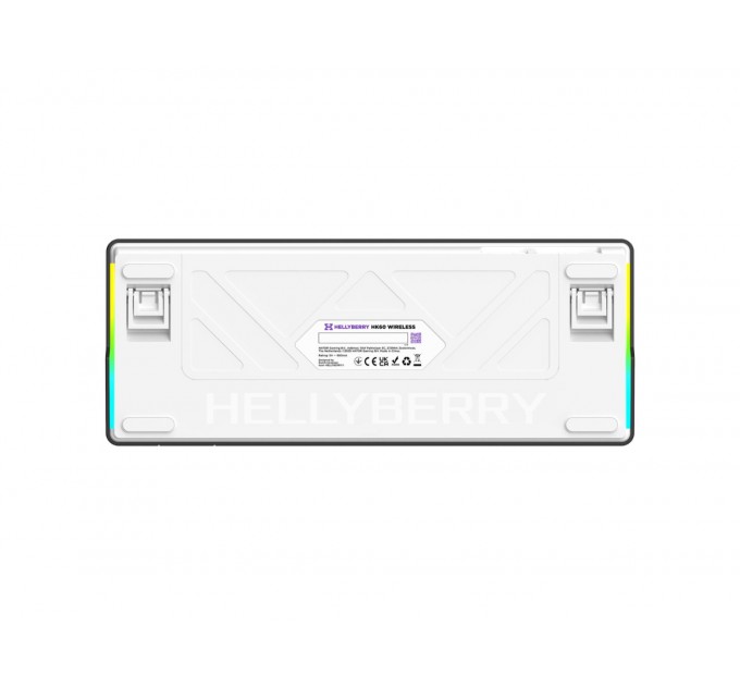 Клавіатура Hator Hellyberry HK60 Mechanical Linear RGB Wireless/Bluetooth/USB UA Black/White (HK60_wireless)