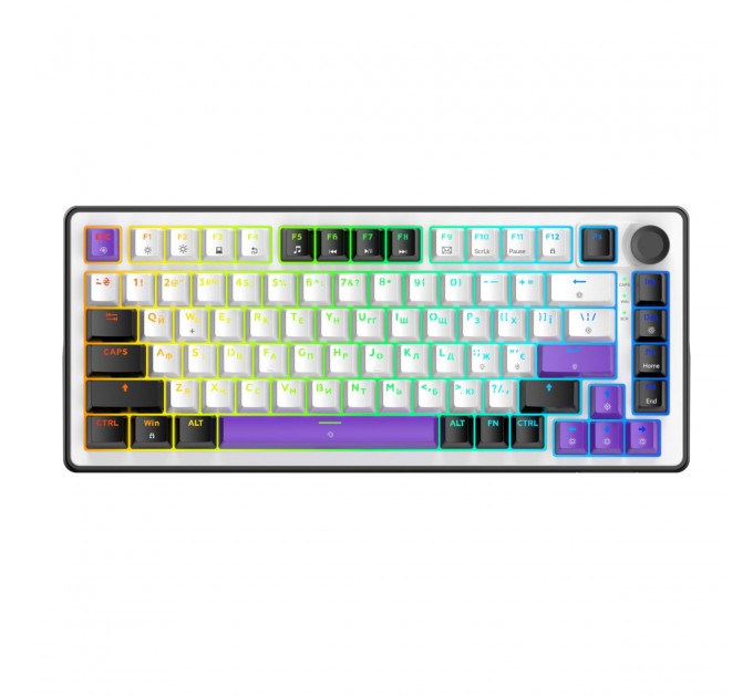 Клавіатура Hator Hellyberry HK75 Mechanical Linear RGB USB UA Black/White (HK75)