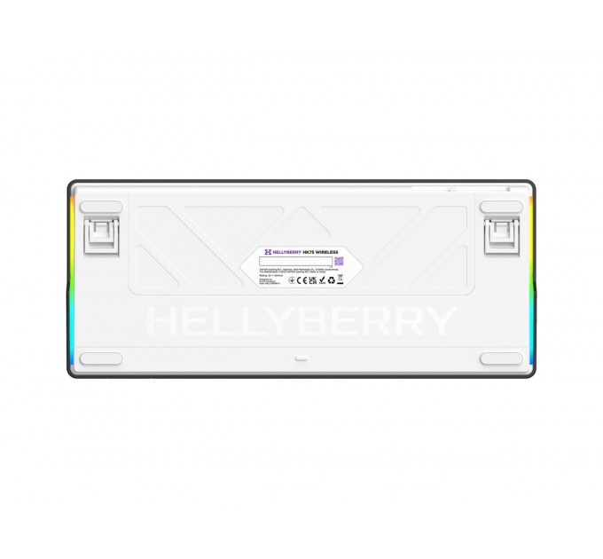 Клавіатура Hator Hellyberry HK75 Mechanical Linear RGB Wireless/Bluetooth/USB UA Black/White (HK75_wireless)