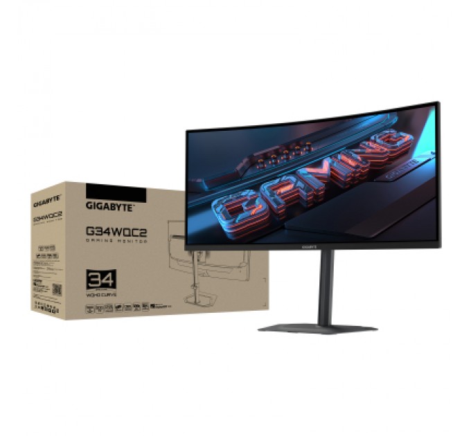 Монітор GIGABYTE G34WQC2 Gaming Monitor