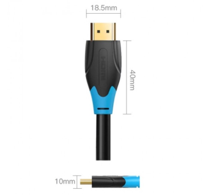 Кабель мультимедійний HDMI M to HDMI M 20.0m V2.0 4K 30Hz black VENTION (AACBQ)