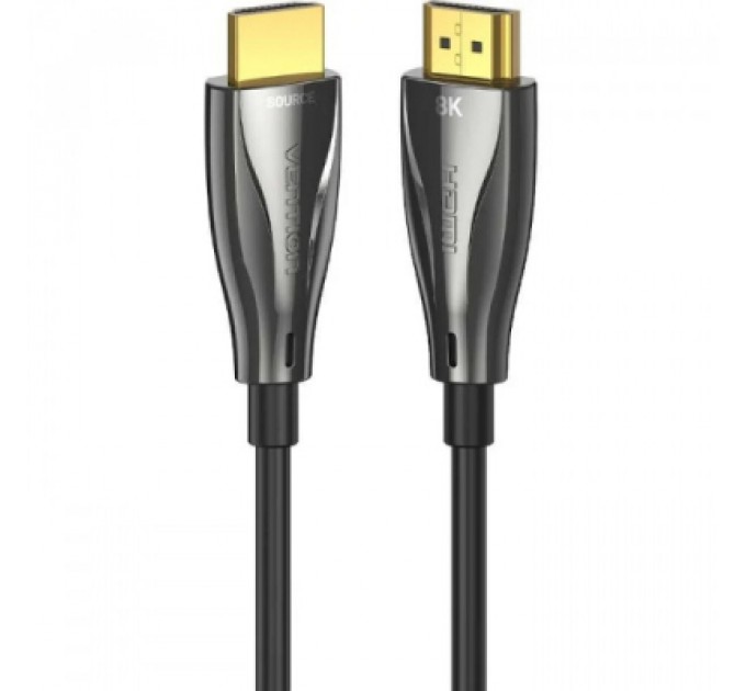 Кабель мультимедійний HDMI M to HDMI M 60.0m V2.1 Optical 8K 60Hz 48Gbps Dolby 7.1 black VENTION (ALBBAE)