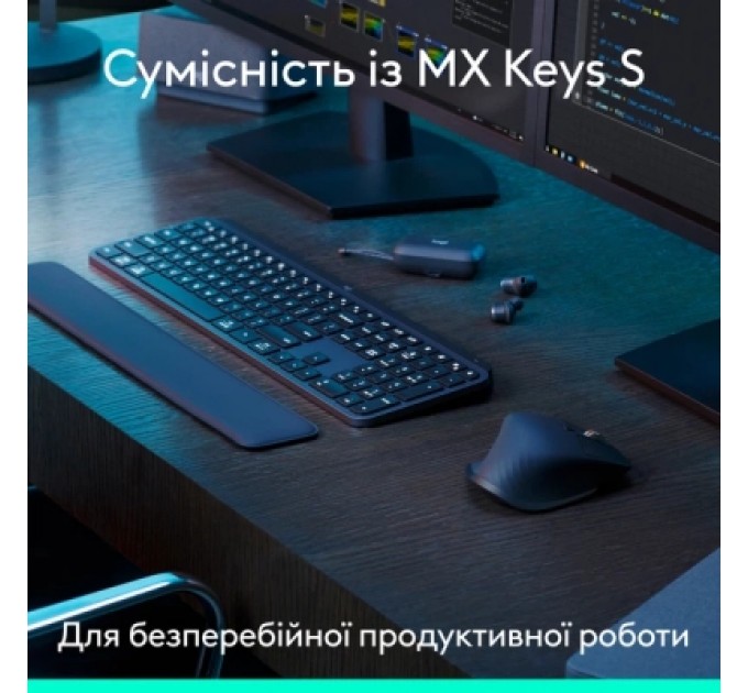 Мишка Logitech MX Master 3S Performance Bluetooth Graphite (910-007501)