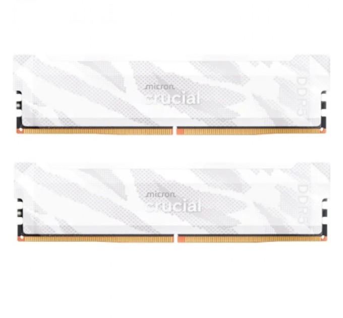 Модуль пам'яті для комп'ютера DDR5 32GB (2x16GB) 6400 MHz Pro Overclocking White Micron (CP2K16G64C32U5W)