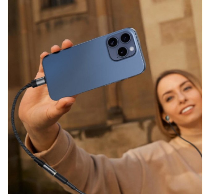 Перехідник USB-C to 3.5mm F 0.15m DAC audio black Acefast (6974316285281)