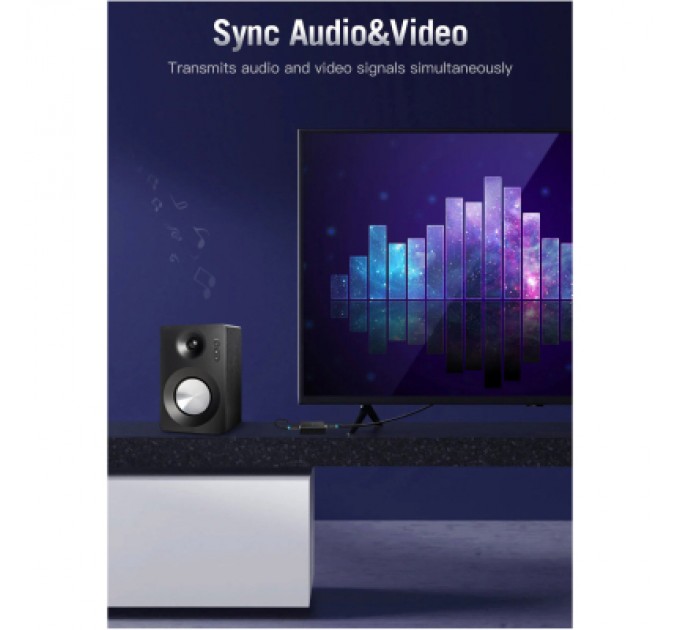 Кабель мультимедійний HDMI to HDMI 1.0m v2.0 Vention (AACBF)