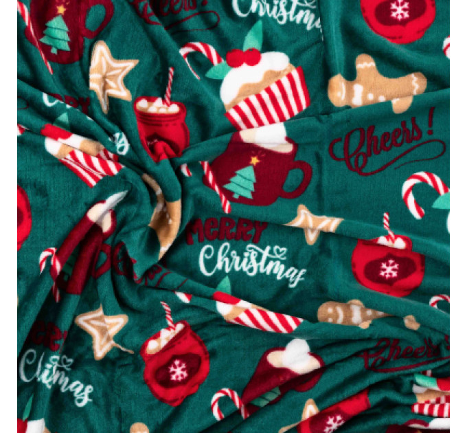 Ardesto Плед Ardesto Christmas Flannel 100% поліестер, різдвяні смаколики 160х200 см (ART0122PB)