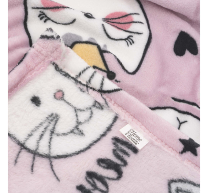 Ardesto Плед Ardesto Flannel 100% поліестер, котики 160х200 см (ART0132PB)