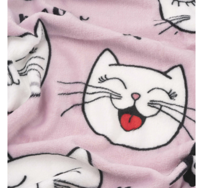 Ardesto Плед Ardesto Flannel 100% поліестер, котики 160х200 см (ART0132PB)