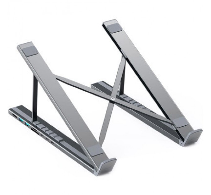 Порт-реплікатор Choetech USB-C 7-in-1 (HDMI/PD/картридер/USB-A/USB-C) Docking Station (HUB-M48-GY)
