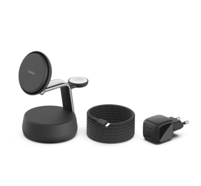 Belkin Зарядний пристрій Belkin UltraCharge Pro Wireless 3-in-1 25W charcoal (WIZ040KQCH)