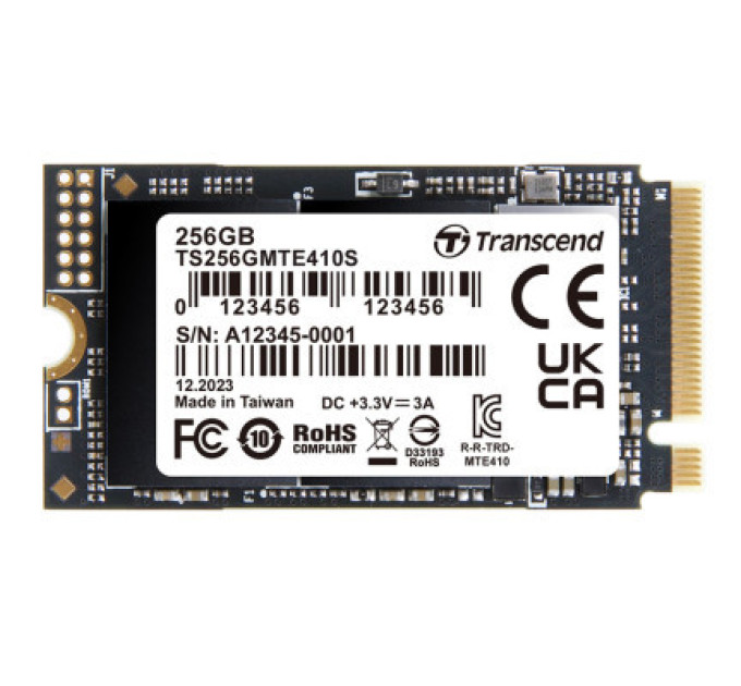 Transcend Накопичувач SSD M.2 2242 256GB Transcend (TS256GMTE410S)