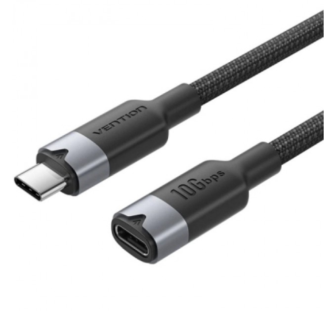 Дата кабель USB-C M/F 1.0m 100W 10Gbps 4K60Hz VENTION (TRFBF)