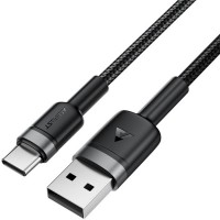 Дата кабель USB 2.0 AM to USB-C 1.2m 60W black Acefast (6974316285144)