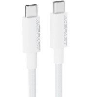 Дата кабель USB-C to USB-C 1.2m 3A white Acefast (6974316284253)