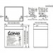 Батарея до ДБЖ Long 12В 5Ач (WPS5-12) (WPS5-12)