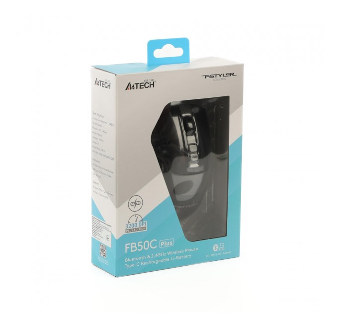 Миша бездротова A4Tech Fstyler FB50C Plus Black