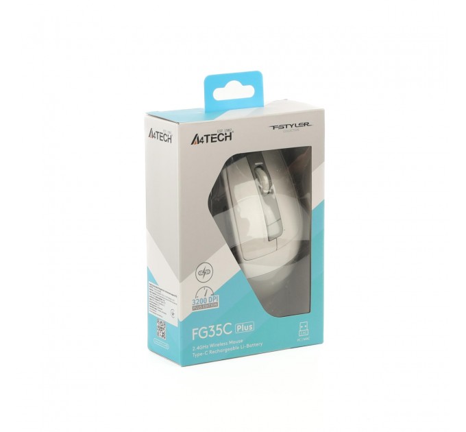 Миша бездротова A4Tech Fstyler FG35C Plus White