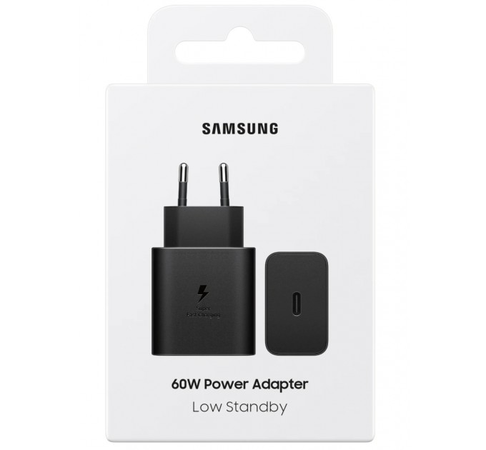 Мережевий зарядний пристрій Samsung 60W Black (EP-T6010NBEGWW)