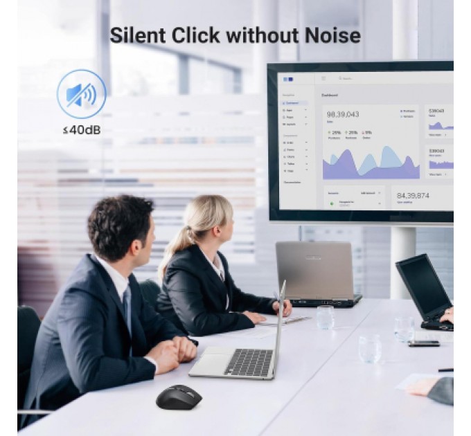 Мишка Ugreen M751 Wireless/Bluetooth Black (45792)