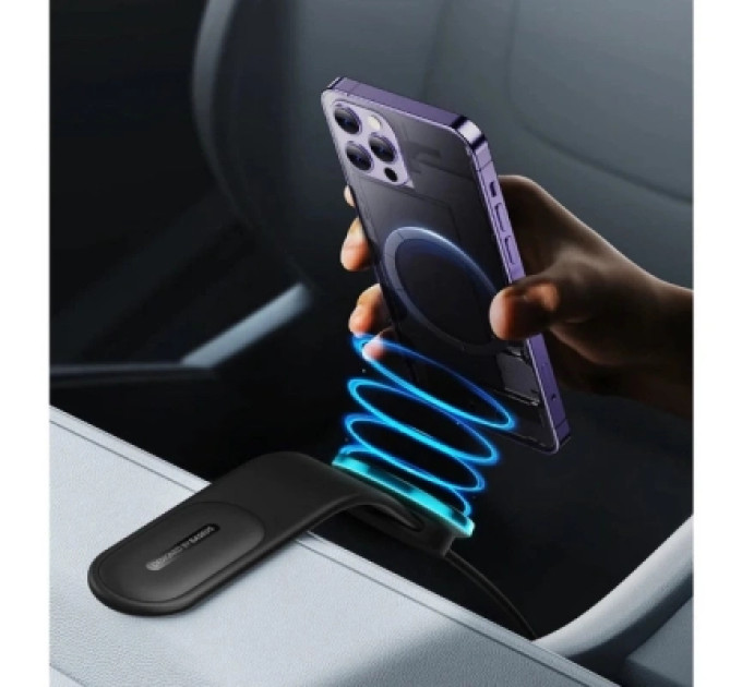 Baseus Універсальний автотримач Baseus C02 Pro Series Magnetic Wireless Charging Car Mount Cluster Black (C40156000111-00)