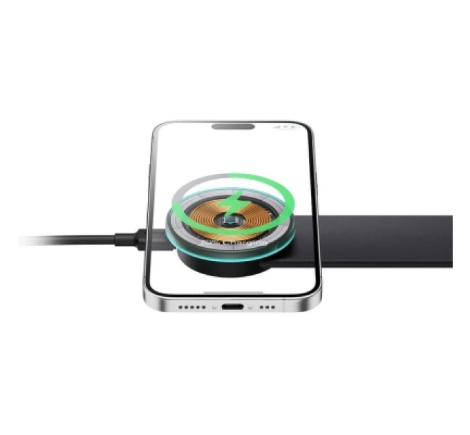Baseus Універсальний автотримач Baseus C02 Pro Series Magnetic Wireless Charging Car Mount Cluster Black (C40156000111-00)