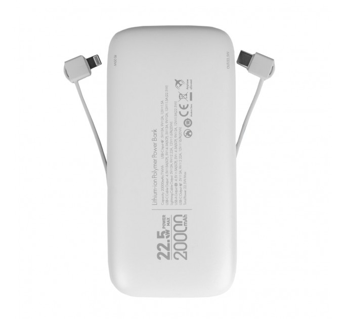 Універсальна мобільна батарея LogicPower LP PQ20 20000mAh 22.5W