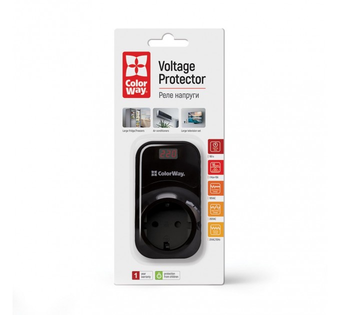 Реле напруги ColorWay CW-VR16-04D