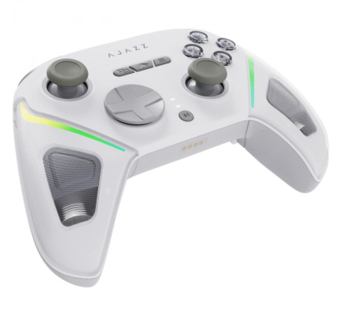 Геймпад Ajazz GP100 2.4G/BT/USB Switch/PC/iOS/Android RGB White (GP100-W)