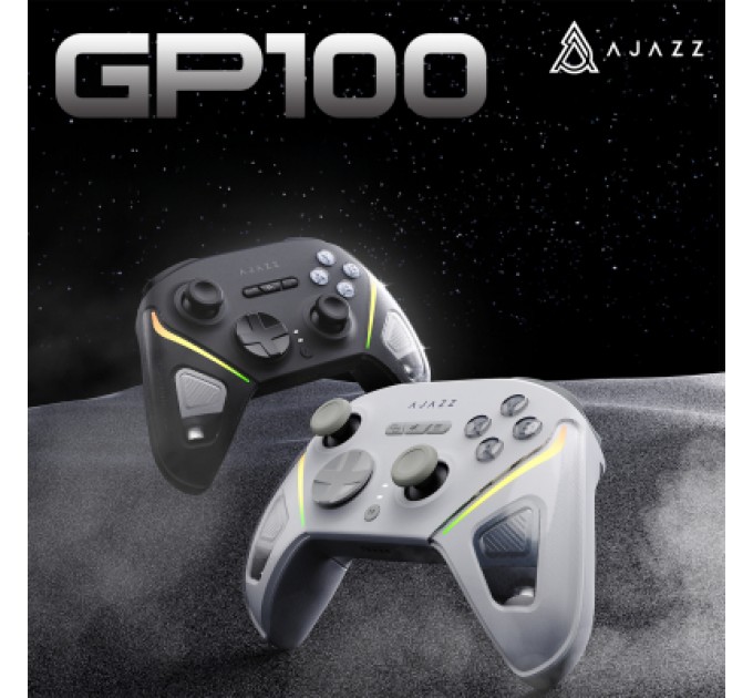 Геймпад Ajazz GP100S 2.4G/BT/USB Switch/PC/iOS/Android RGB Black (GP100S-B)
